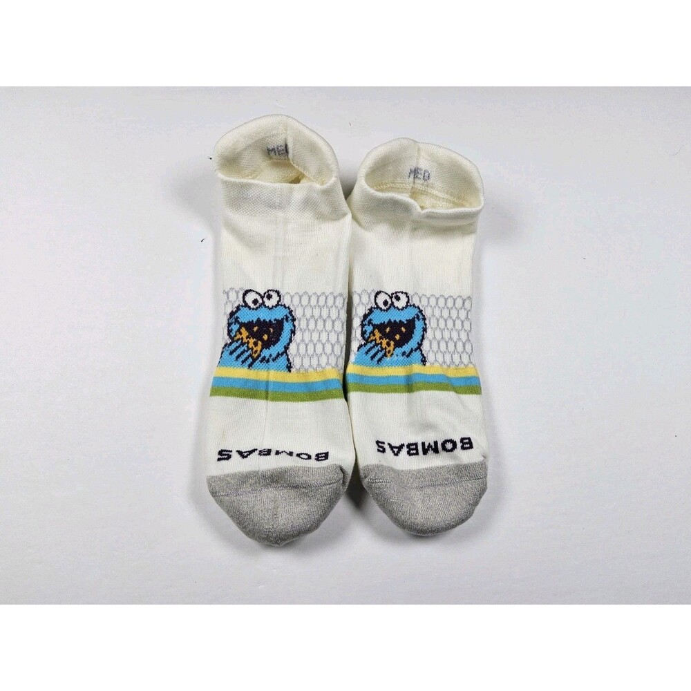 Bombas Sesame Street Cookie Monster Athletic Ankle Socks Size M